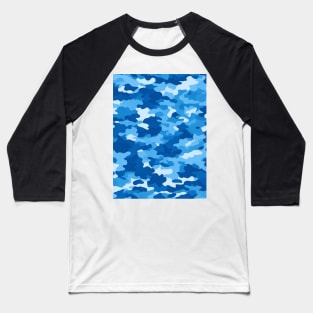 SKY BLUE CAMO DESIGN, PASTEL COLOR Baseball T-Shirt